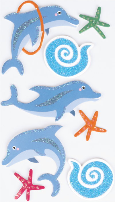 KP STICKER DECOR 7.5*16.5CM DELFINI 8 PCS 3780608 [1]
