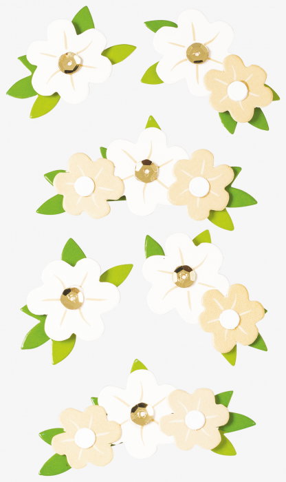 KP STICKER DECOR 7.5*16.5CM FLORI 6 PCS 3780642 [1]