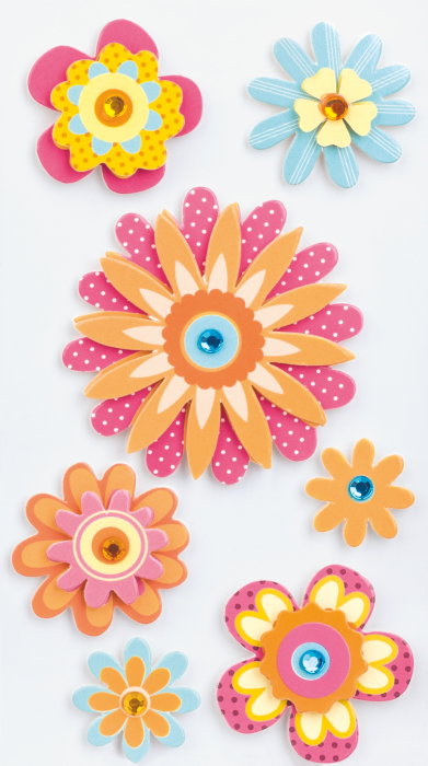 KP STICKER DECOR 7.5*16.5CM FLORI 7 PCS 3780653 [2]