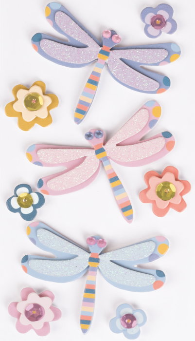 KP STICKER DECOR 7.5*16.5CM LIBELULE 9 PCS 3780606 [1]
