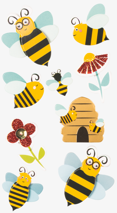 STICKER DECOR 7.5*16.5CM MIX ALBINE 9 PCS 3780732 [2]