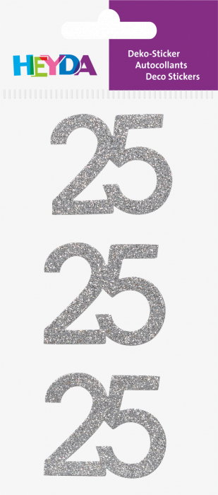 KP STICKER DECOR 7.5*16.5CM NR. 25 ARGINTIU GLITTER 3 PCS 3780740 [2]