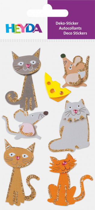 KP STICKER DECOR 7.5*16.5CM PISICI/SORICEI 7 PCS 3780645 [2]