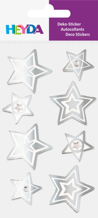 STICKER DECOR 7.5*16.5CM STELE ARGINTII 8PCS 3780668 [1]