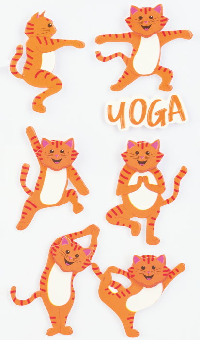 KP STICKER DECOR 7.5*16.5CM YOGA 7 PCS 3780750 [1]