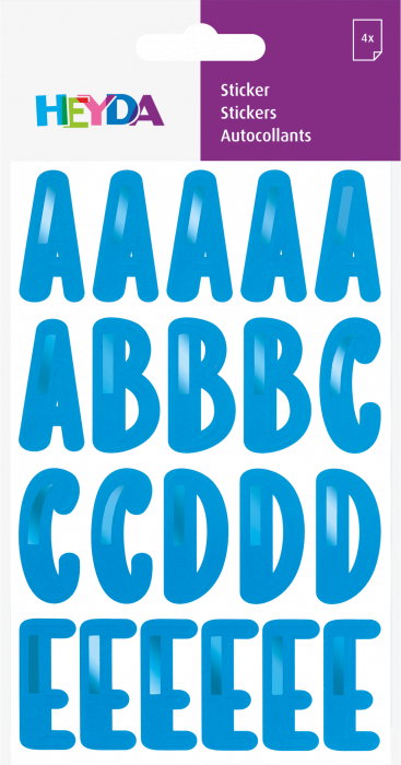 KP STICKER DECOR ALFABET 4 COLI/SET ALBASTRU METALIC 3780825 [2]