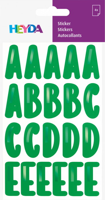 KP STICKER DECOR ALFABET 4 COLI/SET VERDE METALIC 3780827 [2]
