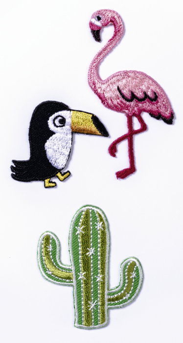 KP STICKERE TEXTILE 7.5*16.5CM EXOTIC 3 PCS 3782841 [1]