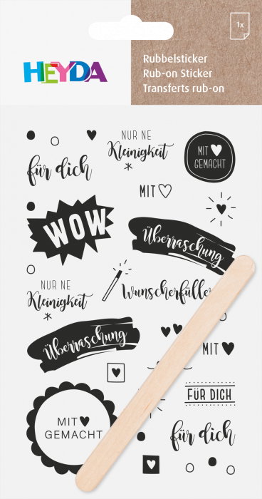 KP STICKERE TRANSFERABILE DIVERSE MESAJE NEGRE 10*19CM 3780901 [2]