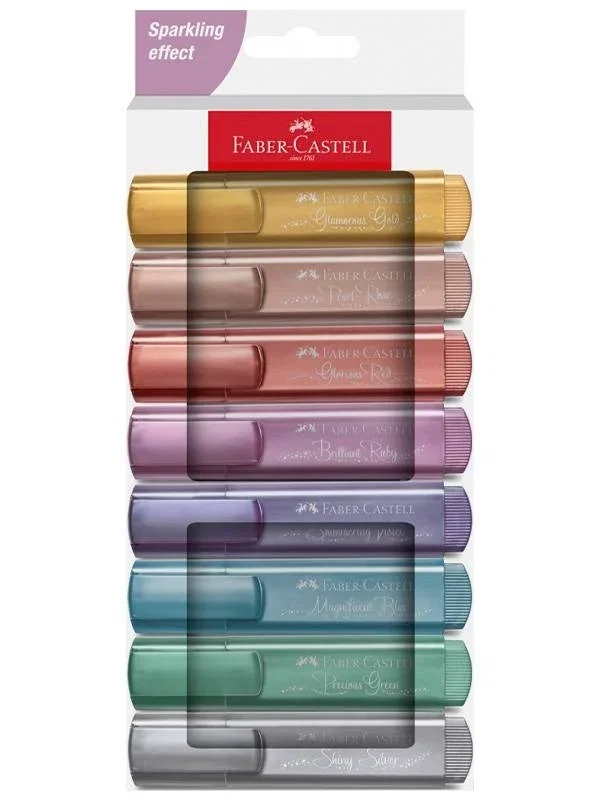 LEC TEXTMARKER FABER-CASTEL CUTIE CARTON METALIZAT 8/SET FC254678 [1]