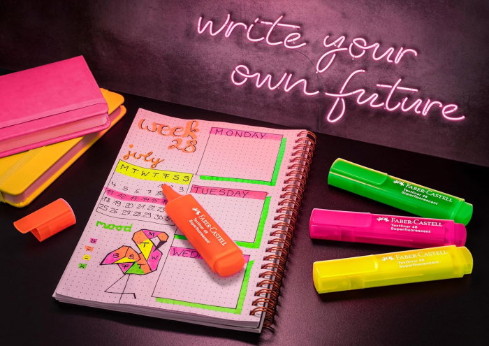 LEC TEXTMARKER FABER-CASTEL CUTIE CARTON SUPERFLUORESCENT  8/SET FC254648 [3]