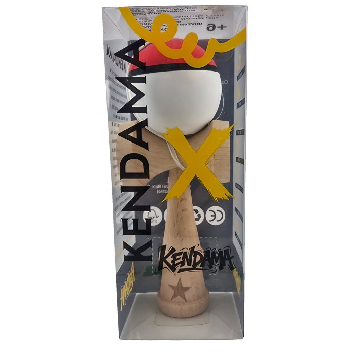 JOC LEMN KENDAMA 18CM RUBBER GRIP ROSU/ALBASTRU/NEGRU J1896/161954 [4]