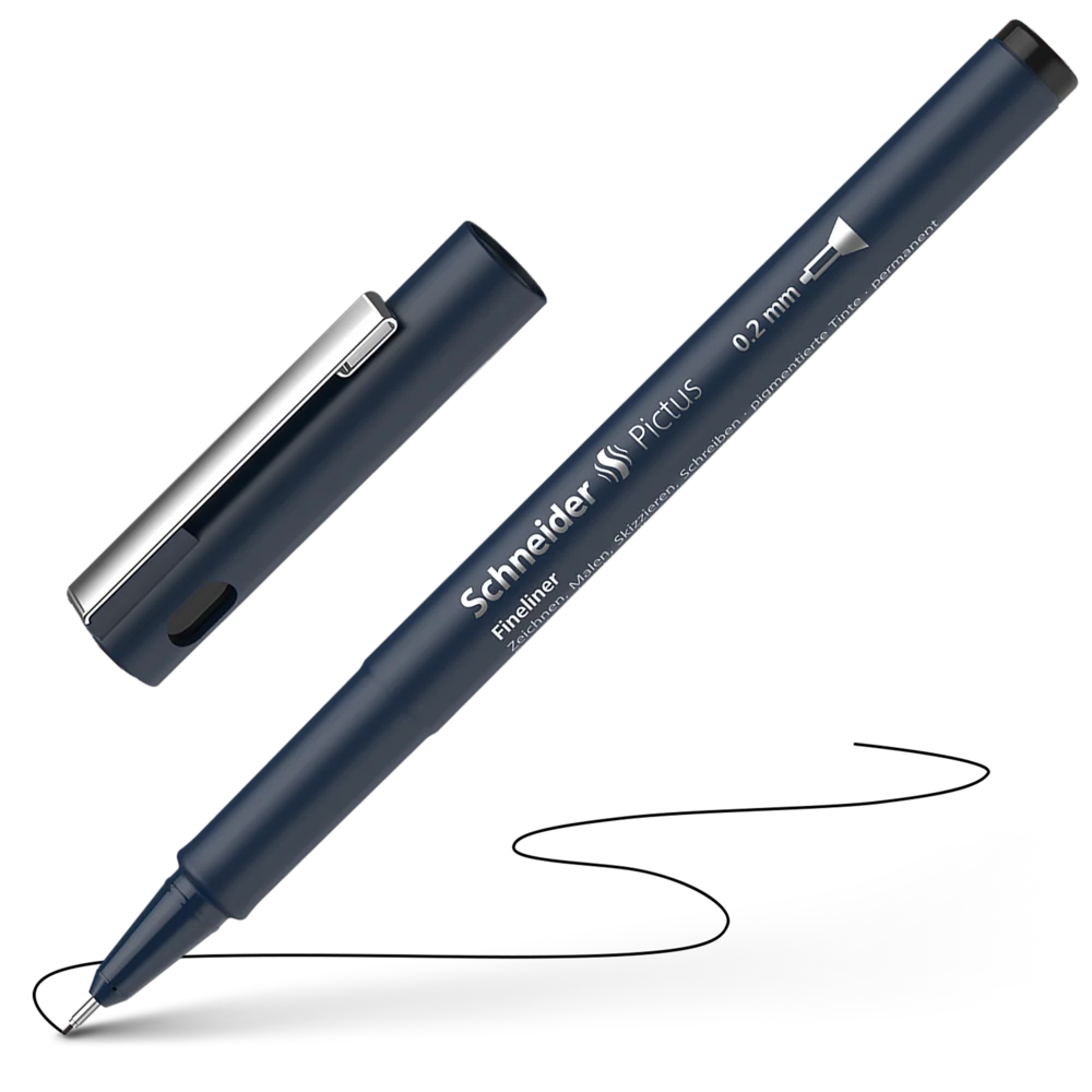 Liner Schneider Pictus 0.2 Black [1]