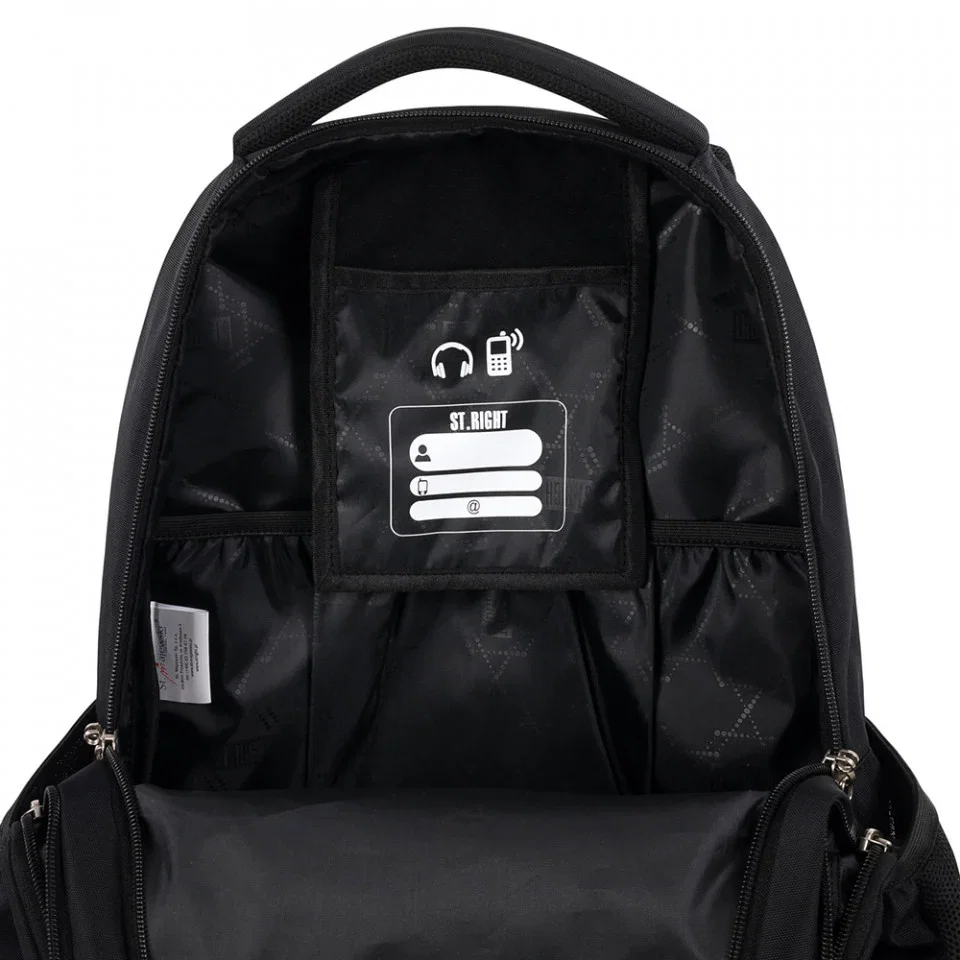 MA RUCSAC SCOLAR ST.RIGHT 3 COMPARTIMENTE BP-73 NEGRU 674617 [6]