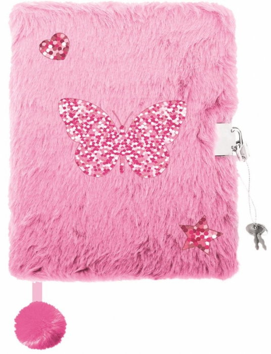 MA JURNAL CU LACAT A5 MY LITTLE FRIEND SHINY BUTTERFLY PUF 96 FILE 669538 [1]