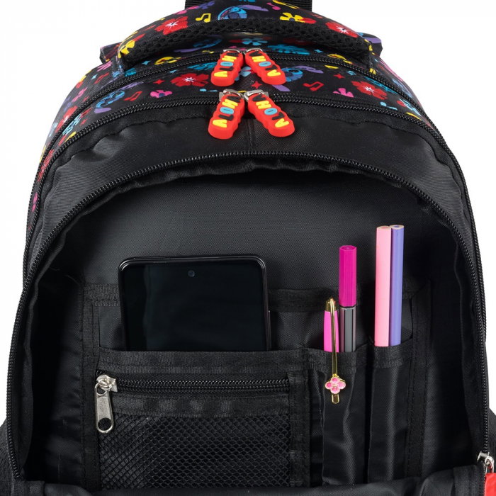 MA RUCSAC SCOLAR 4 COMPARTIMENTE BPL-58 STITCH BLACK ALOHA 679865 [5]