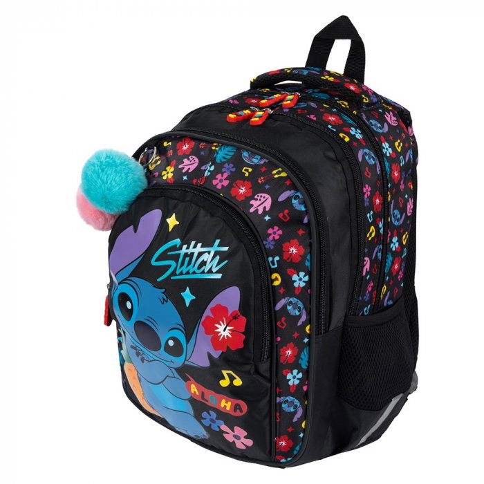 MA RUCSAC SCOLAR 4 COMPARTIMENTE BPL-58 STITCH BLACK ALOHA 679865 [3]
