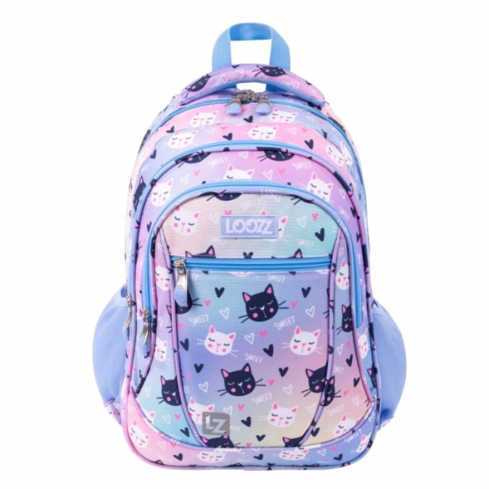 RUCSAC SCOLAR PREMIUM LOOZZ 3 COMPARTIMENTE HAPPY CATS 720079 [1]