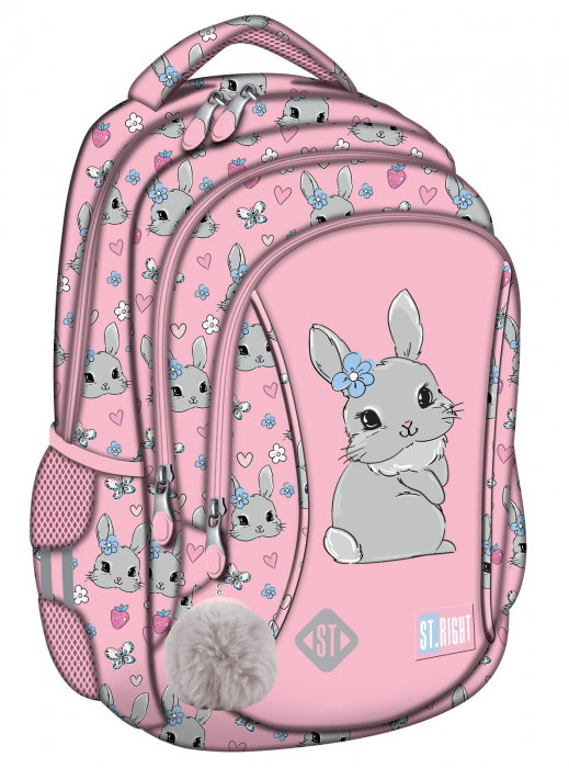 MA RUCSAC SCOLAR ST.RIGHT 3 COMPARTIMENTE BP-26 CUTE RABBIT 683022 [1]