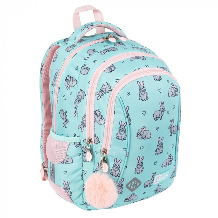 MA RUCSAC SCOLAR ST.RIGHT 3 COMPARTIMENTE BP-26 GREY RABBIT 682919 [2]
