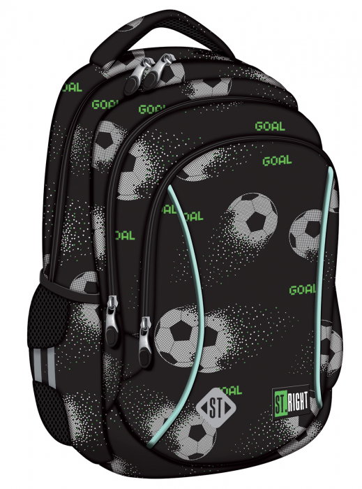 MA RUCSAC SCOLAR ST.RIGHT 3 COMPARTIMENTE BP-26 PIXEL SOCCER 681059 [1]