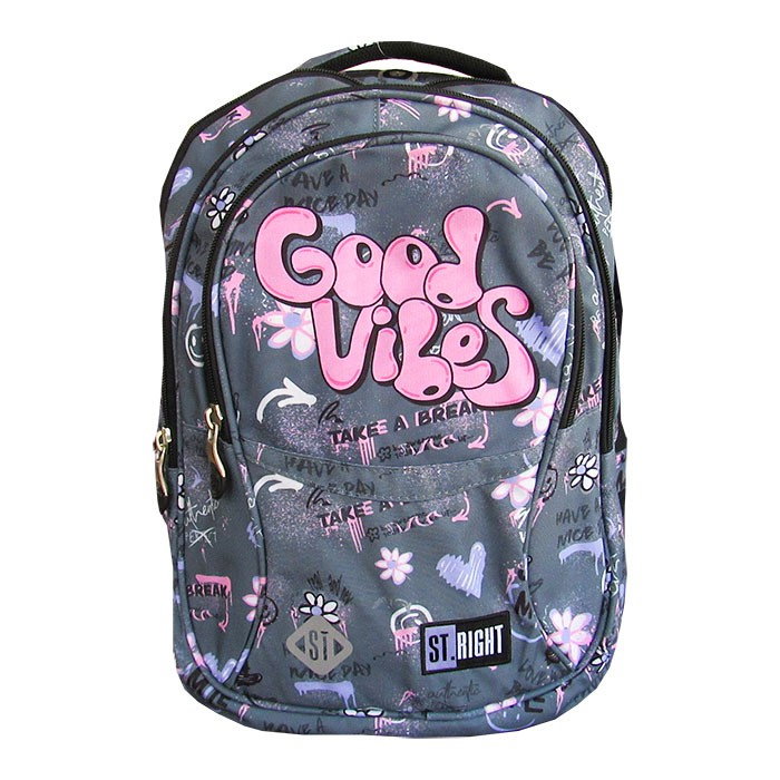 MA RUCSAC SCOLAR ST.RIGHT 4 COMPARTIMENTE BP-01 GOOD VIBES 680090 [3]