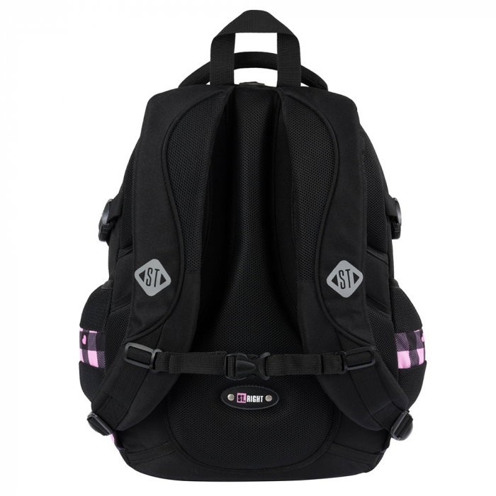 MA RUCSAC SCOLAR ST.RIGHT 4 COMPARTIMENTE BP-01 PINK CHECKERED 680366 [3]