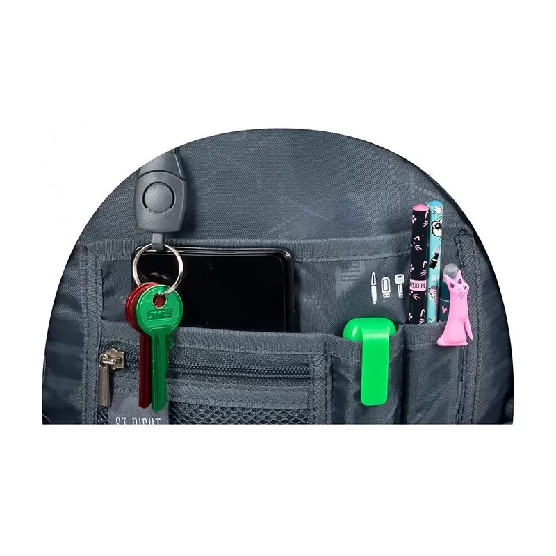 MA RUCSAC SCOLAR ST.RIGHT 4 COMPARTIMENTE BP-01 SMILEY FACE 665660 [7]