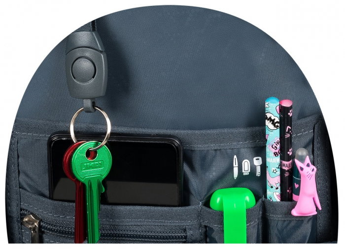 MA RUCSAC SCOLAR ST.RIGHT 4 COMPARTIMENTE BP-01 SMILEY FACE 665660 [3]