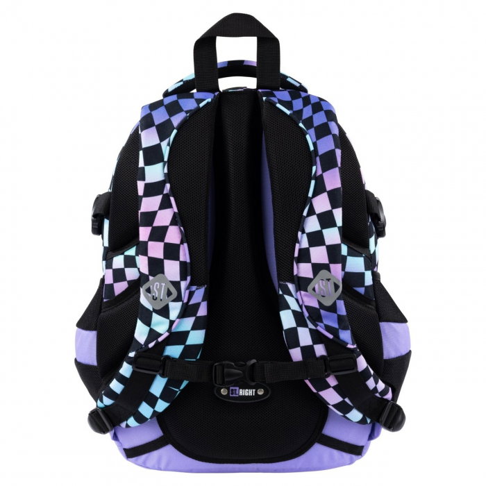 MA RUCSAC SCOLAR ST.RIGHT 4 COMPARTIMENTE BP-01 WEAVY CHEESBOARD 666001 [3]