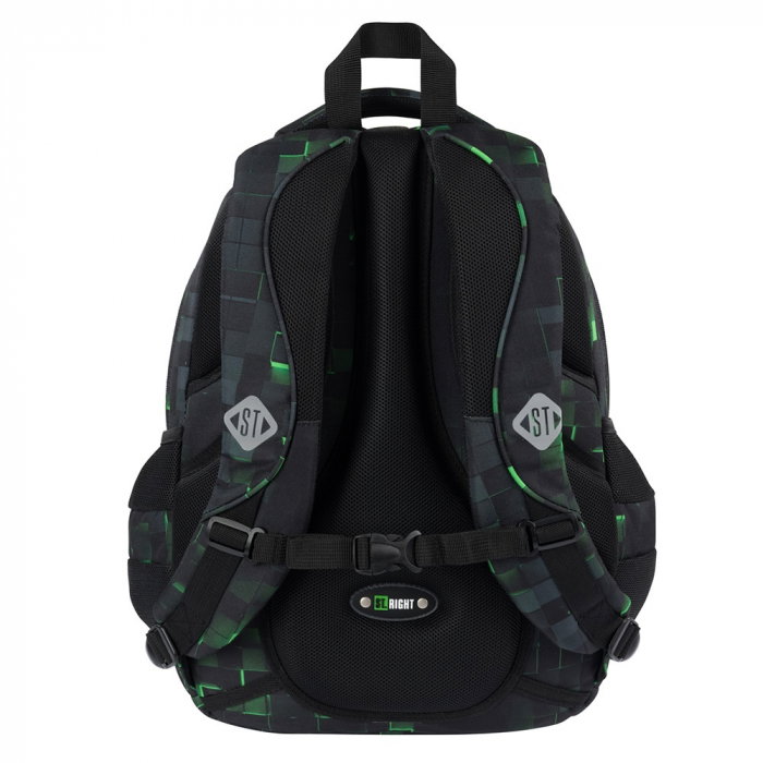 MA RUCSAC SCOLAR ST.RIGHT 4 COMPARTIMENTE BP-04 GREEN GAME 681509 [3]
