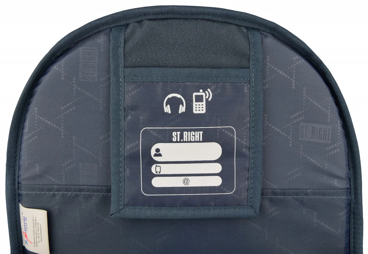 RUCSAC SCOLAR ST.RIGHT 4 COMPARTIMENTE BP-06 BLACK GLITTER  665349 [7]
