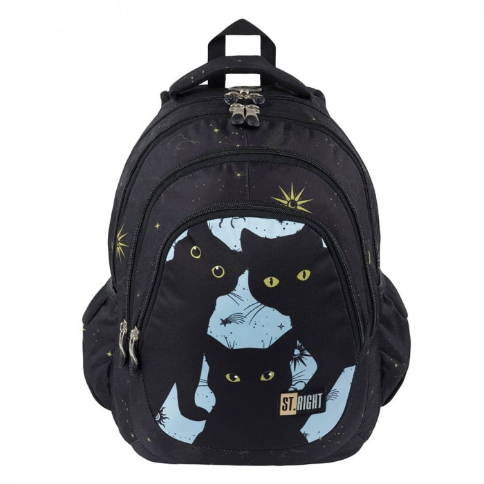 MA RUCSAC SCOLAR ST.RIGHT 4 COMPARTIMENTE BP-06 NIGHT-CATS  680311 [1]