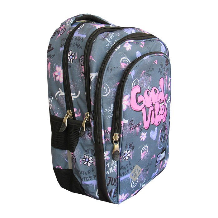 MA RUCSAC SCOLAR ST.RIGHT 4 COMPARTIMENTE BP-58 GOOD VIBES 680106 [3]