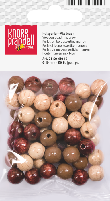 Set 50 Mărgele Lemn 10mm Mix Maro Knorr Prandell [1]
