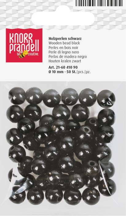 Set 50 Mărgele Lemn 10mm Negru Knorr Prandell [1]