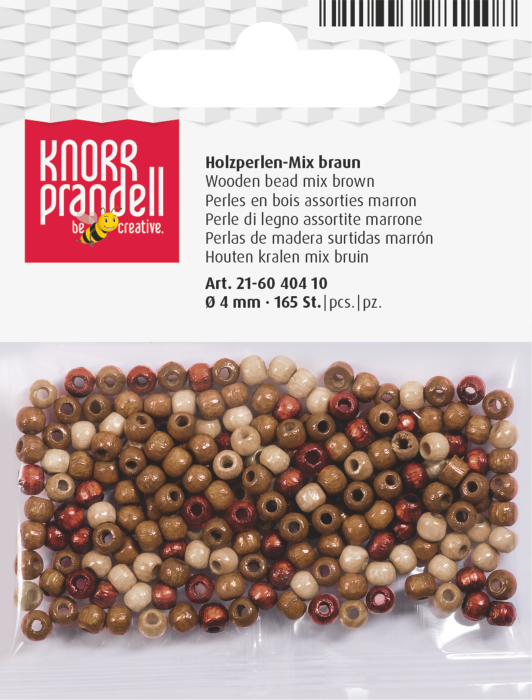 Set 165 Mărgele Lemn 4mm Mix Maro Knorr Prandell [1]