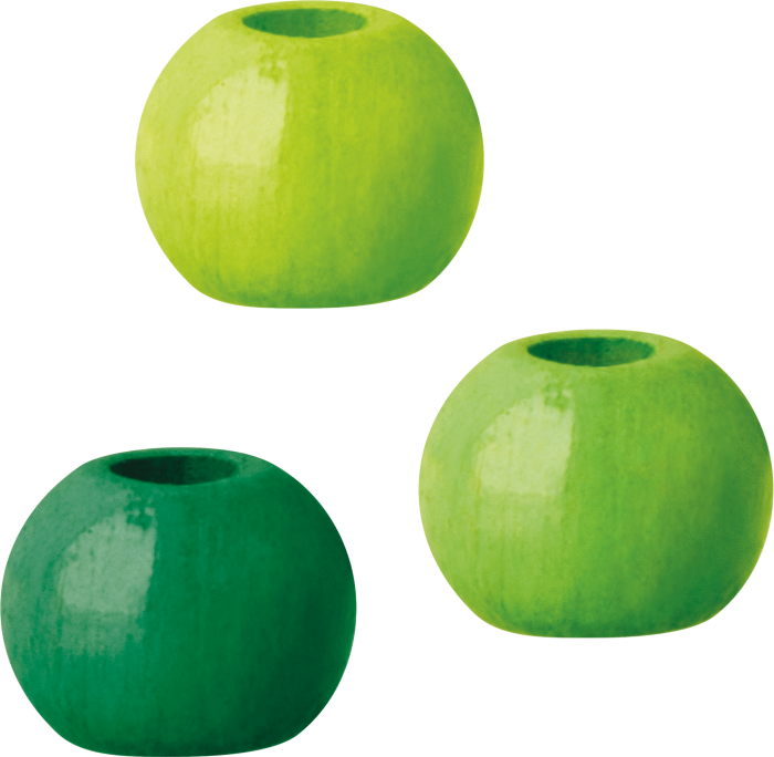 Set 165 Mărgele Lemn 4mm Mix Verde Mai Knorr Prandell [2]