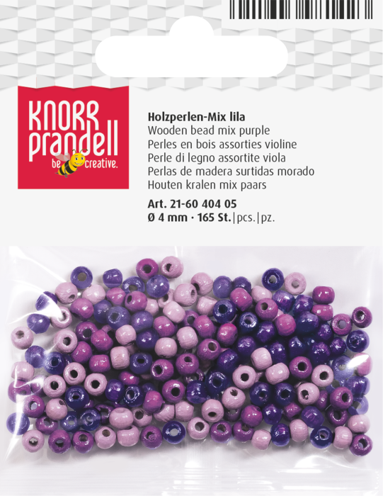 Set 165 Mărgele Lemn 4mm Mix Violet Knorr Prandell [1]
