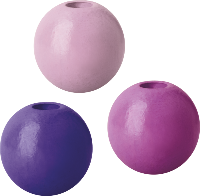 Set 85 Mărgele Lemn 8mm Mix Violet Knorr Prandell [2]