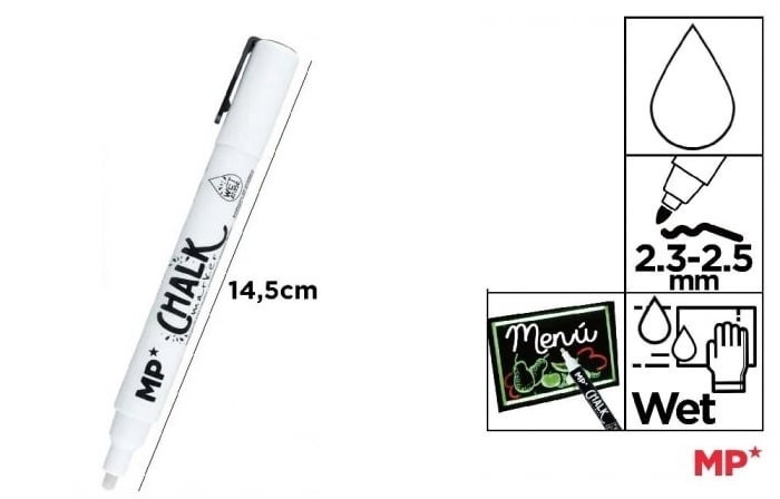 MARKER CRETA IPB VARF 2.3MM-2.5MM ALB PE552B-S [1]
