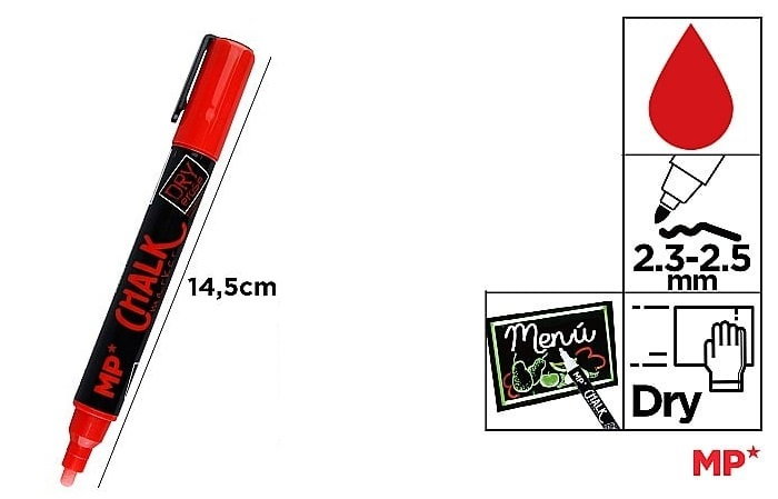 MARKER CRETA IPB VARF 2.3MM-2.5MM ROSU PE551R-S [1]