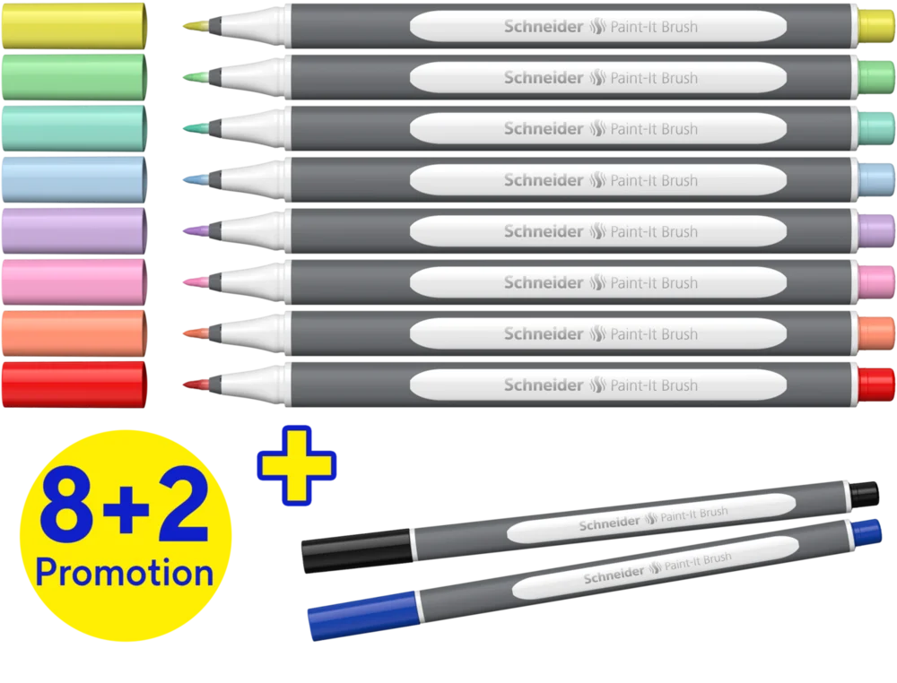 Marker Schneider Tip Pensula Paint-It 070 10/Set MKP214 [2]