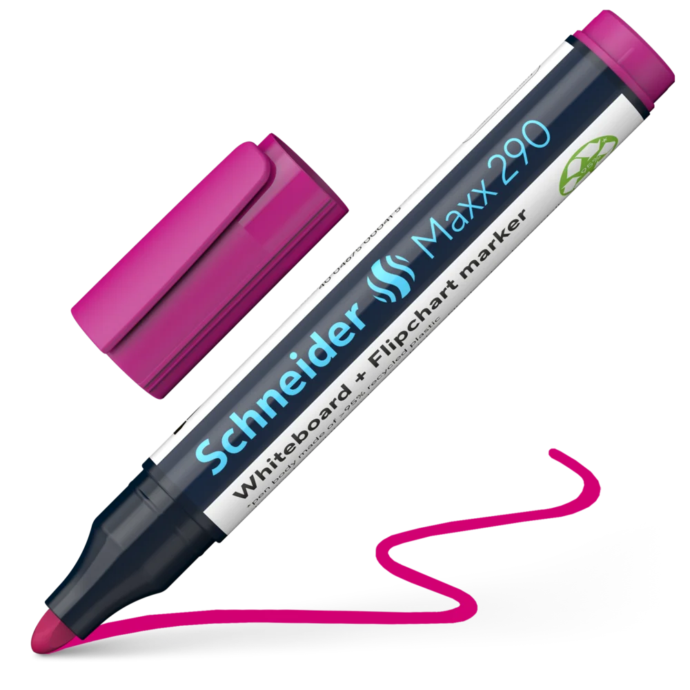 Marker Whiteboard și Flipchart Schneider Maxx 290 Roz 6514 [1]