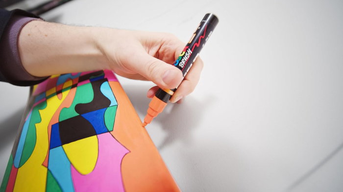 MARKER UNI POSCA PC-5BR 1-4MM 8 CULORI/SET VARF PENSULA M1602 [6]