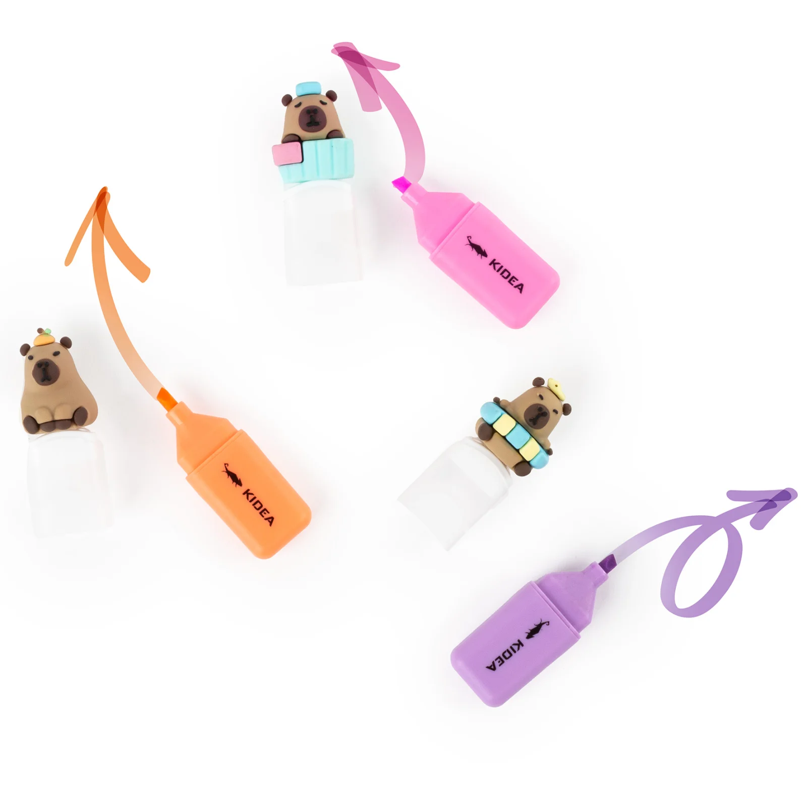 Set 3 Mini Textmarkere Capybara Kidea ZFK3KA [3]