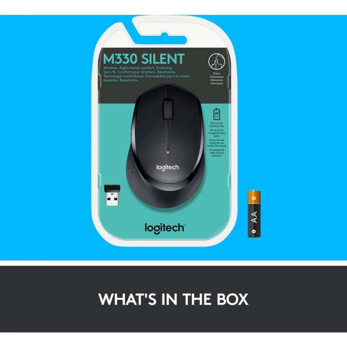 Mouse Wireless silent click Logitech M330 [5]