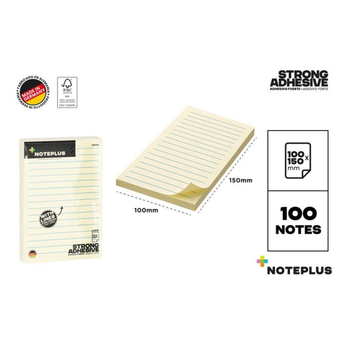 Notes Adeziv Noteplus 100x150mm cu Linii N006 [1]