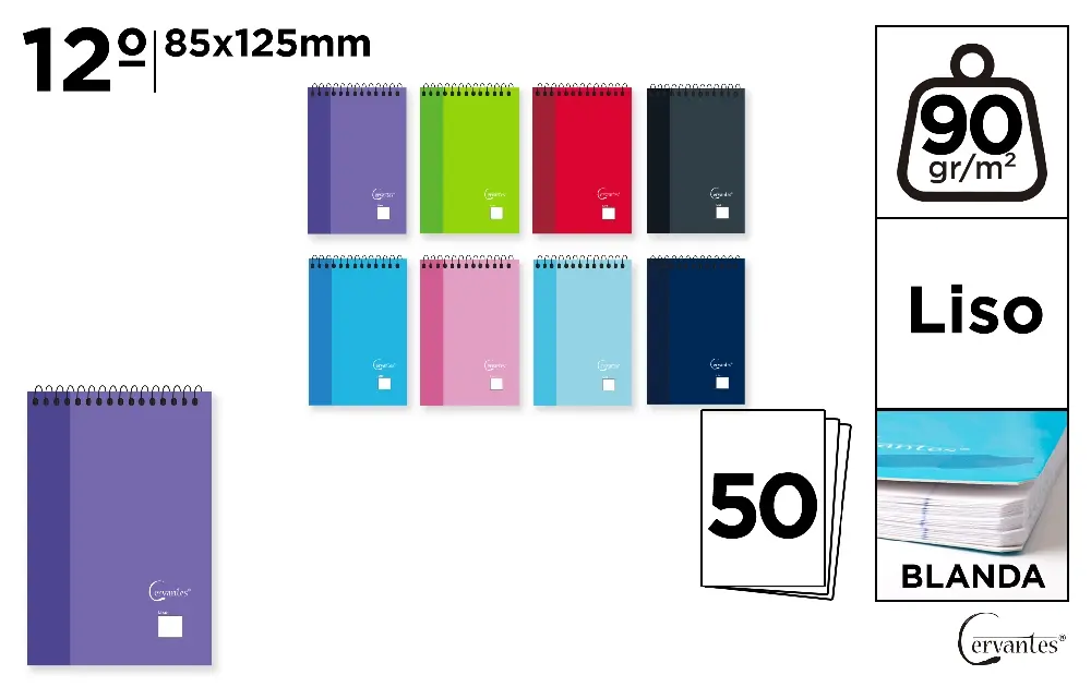 NOTES IPB 85*125MM VERTICAL SPIRA 50F VELIN COPERTA CARTON MOALE PB218 [1]