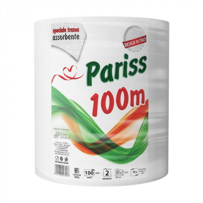 OVM PROSOP HARTIE 100M celuloza alb, 17 gr/mp, 2 straturi [1]